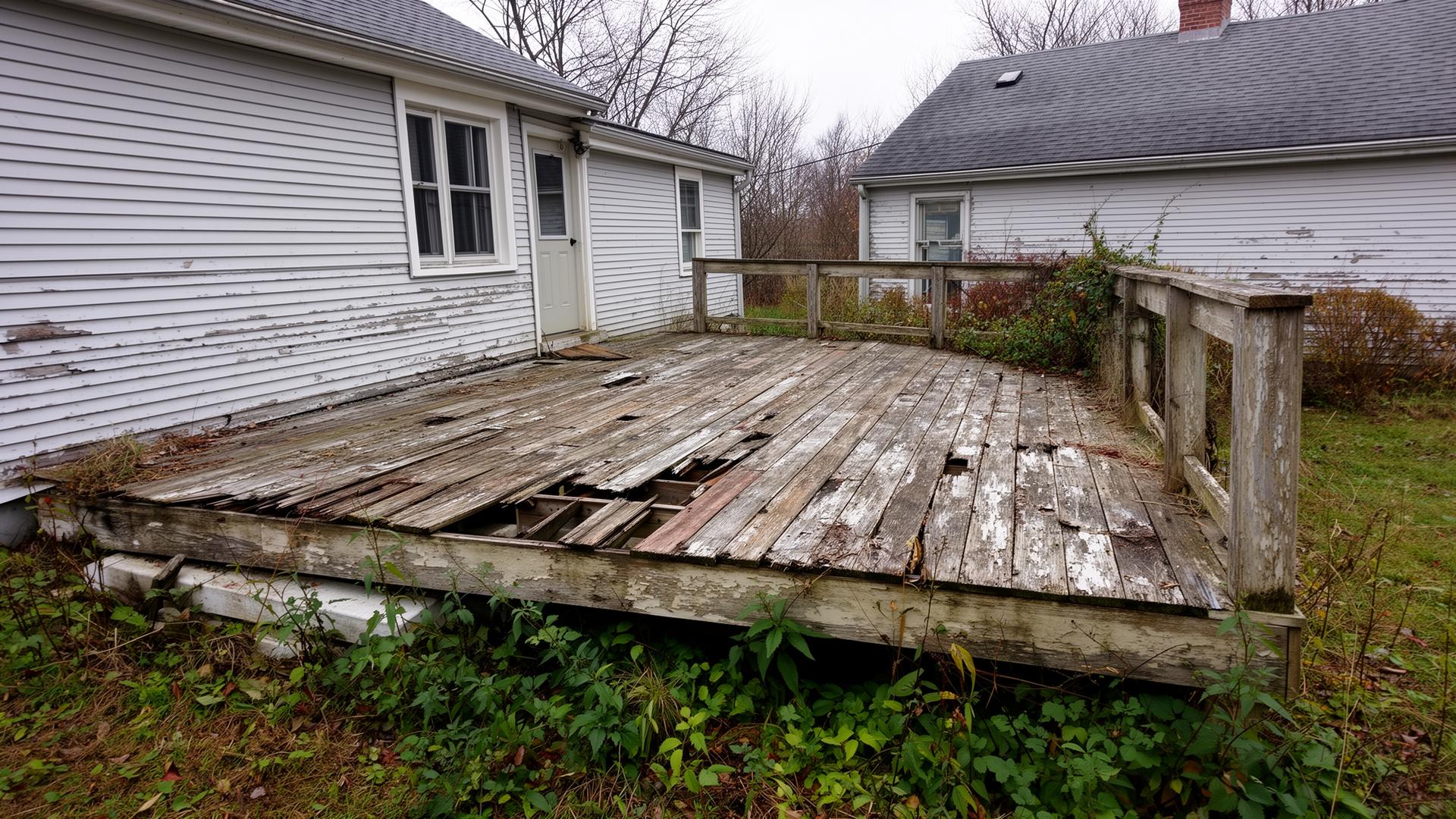 Deck before demolition